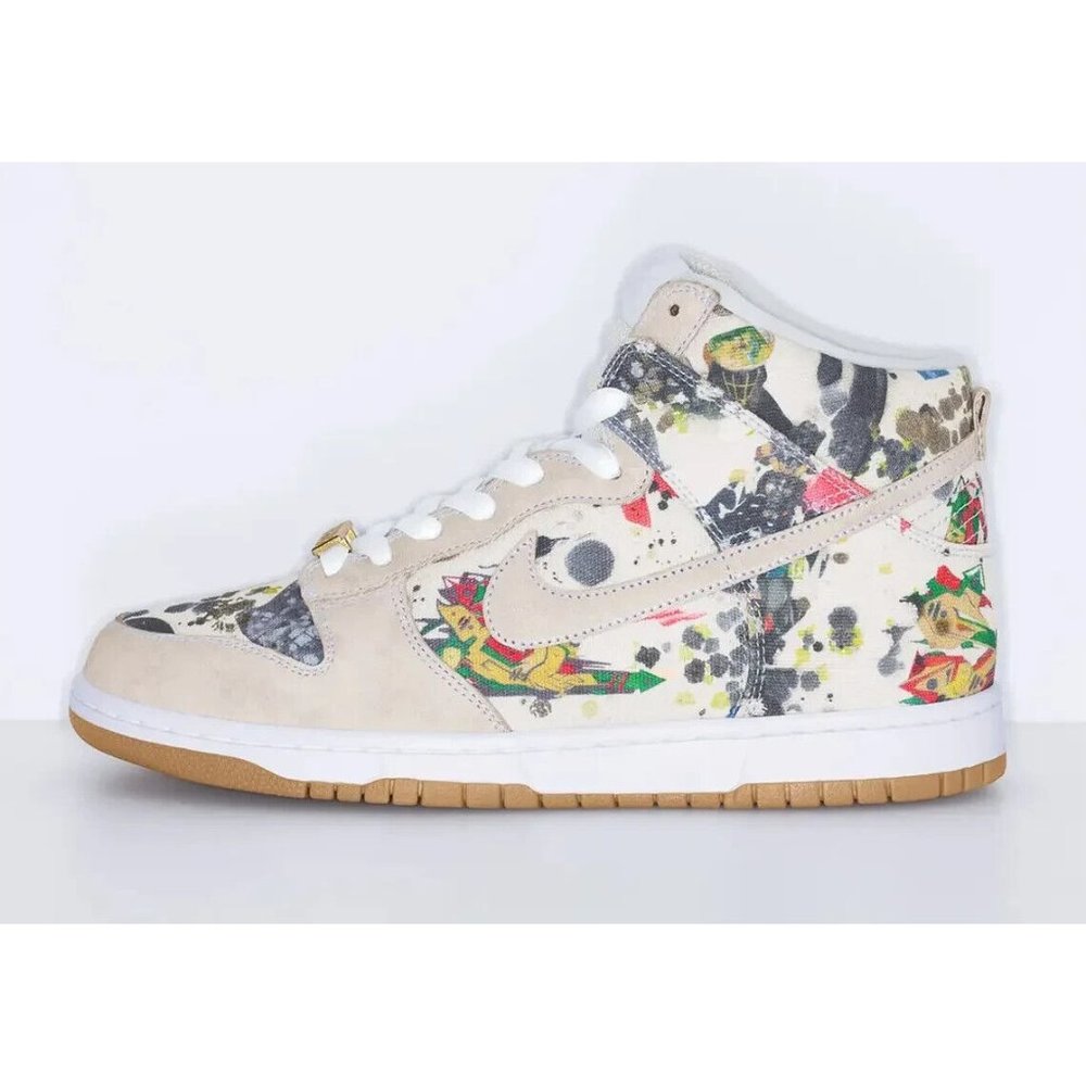 NEW Nike x Supreme SB Dunk High OG QS RAMMELLZEE Men's 7 Women's 8.5 FD8779-100
